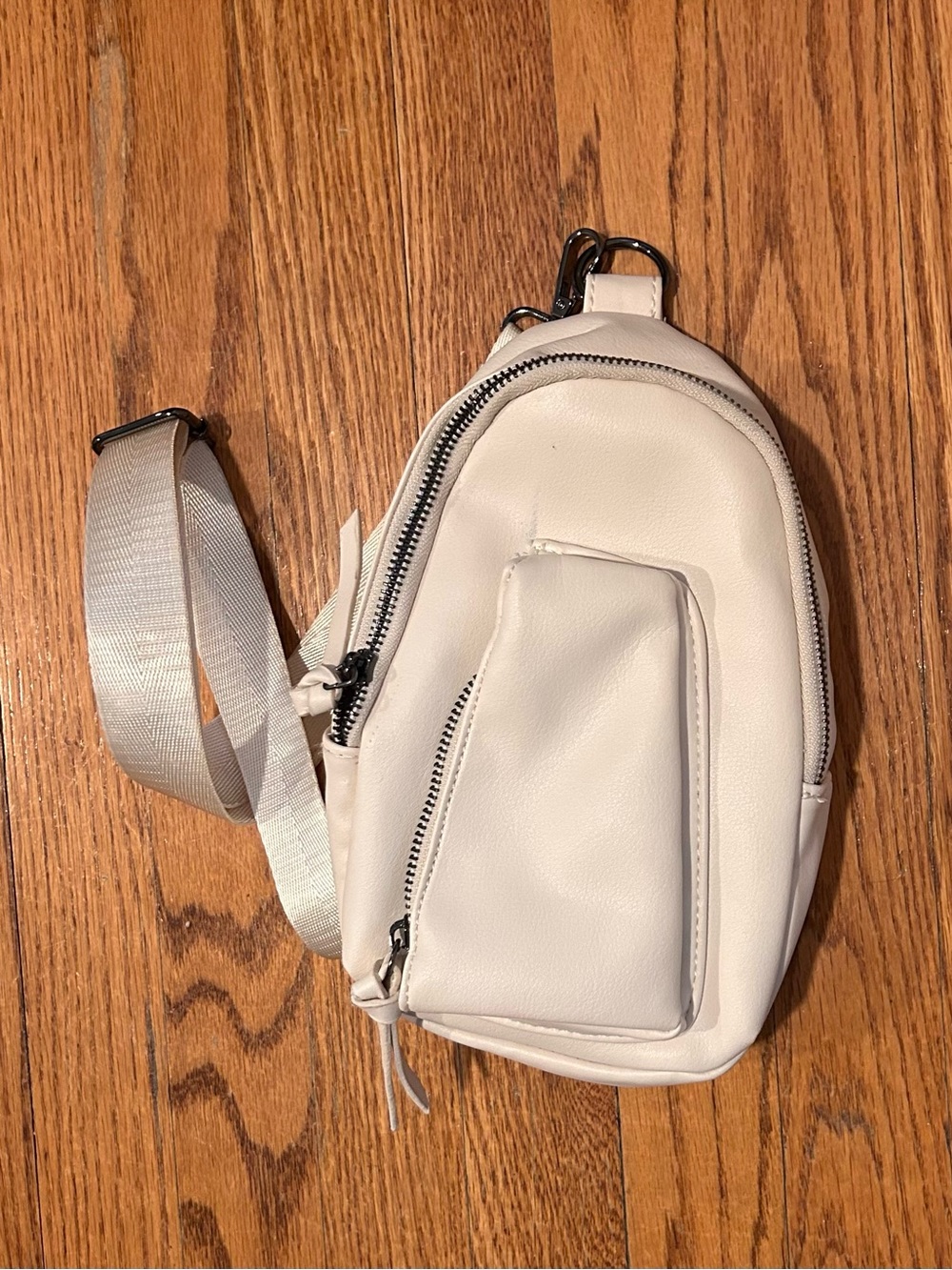 Cream Crossbody Sling Bag